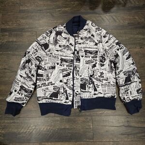 Vans Men's Navy Bomber Jacket Reversible